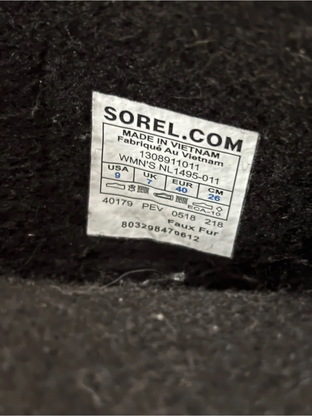 Sorel black winter